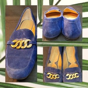 Women flash shoes , size 10, blue suede